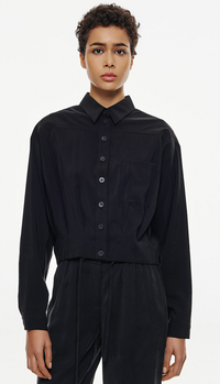Access Fashion Cropped Jacket with Elasticated Back