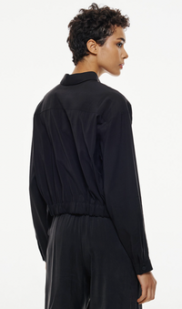 Access Fashion Cropped Jacket with Elasticated Back