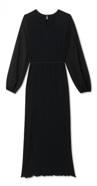 Never Fully Dressed Black Plisse Perrie Dress