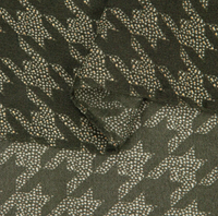 Ruby 67 Melody Khaki Houndstooth Foil Scarf