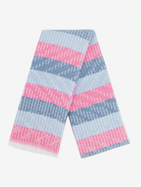 Ruby 67 Reed Blue/Pink Stripe Knitted Scarf