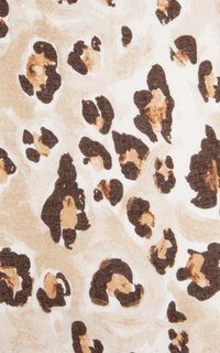 Ruby 67 Raya Neutral Leopard Print Scarf
