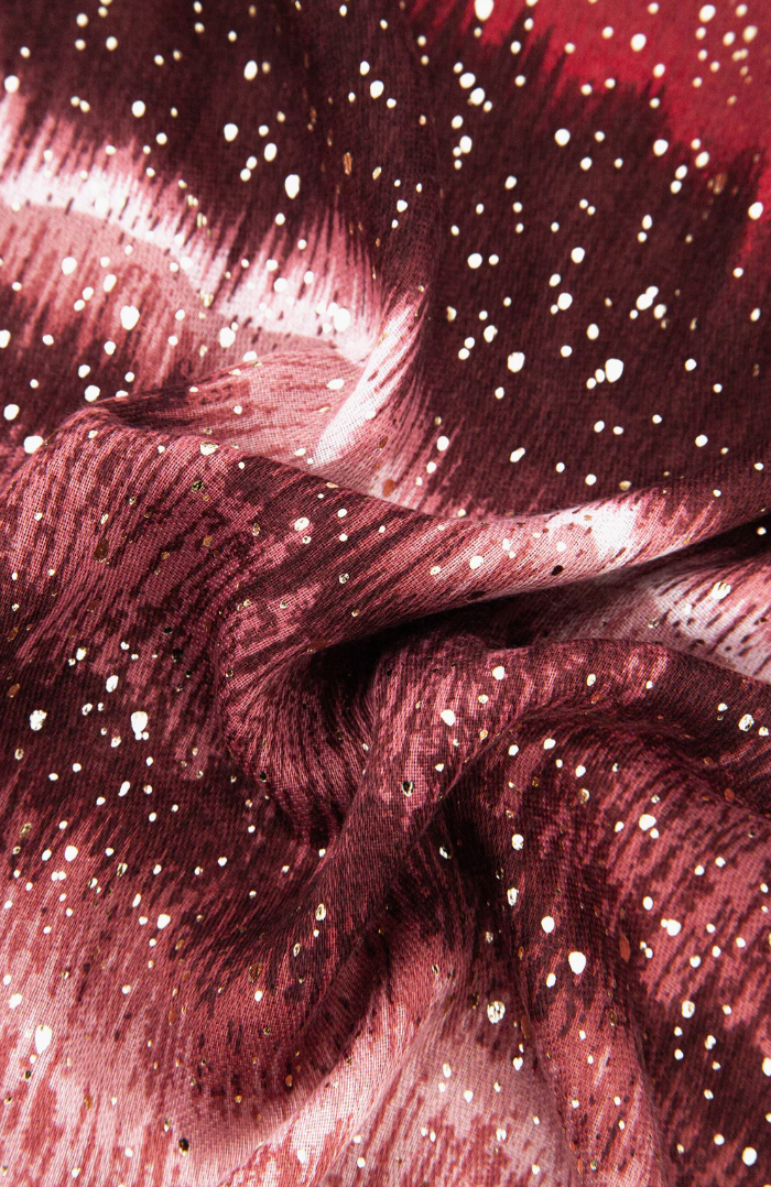 Ruby 67 Tierney Red Ombre Stripe Scarf