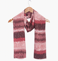 Ruby 67 Tierney Red Ombre Stripe Scarf