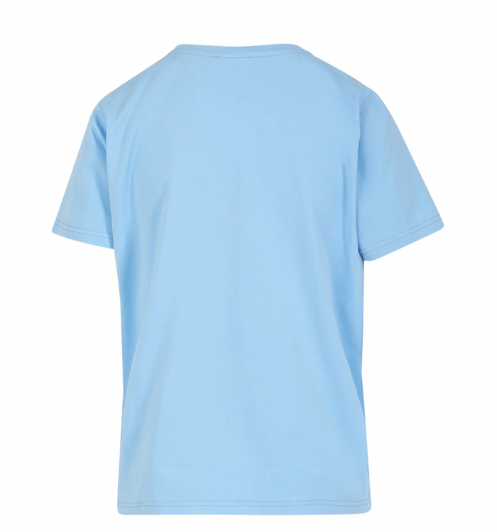 Coster Copenhagen Pastel Blue T-Shirt with Rhinestones