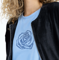 Coster Copenhagen Pastel Blue T-Shirt with Rhinestones