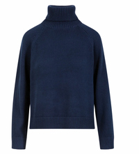 Coster Copenhagen Eclipse Navy Blue Cowl Neck Knit