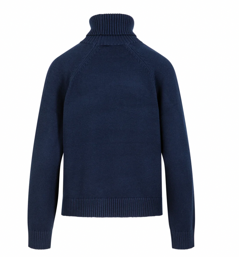 Coster Copenhagen Eclipse Navy Blue Cowl Neck Knit