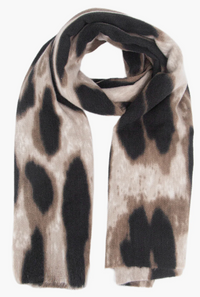Ruby 67 Lois Neutral Leopard Supersoft Scarf