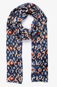 Ruby 67 Belle Denim Blue Abstract Printed Scarf
