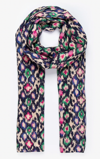 Ruby 67 Belle Navy Blue Abstract Printed Scarf