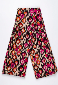 Ruby 67 Belle Fuchsia/Orange Abstract Printed Scarf