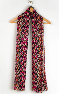 Ruby 67 Belle Fuchsia/Orange Abstract Printed Scarf