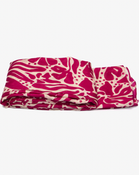 Ruby 67 Allie Fuchsia/Cream Floral Print Scarf