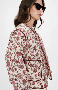Grace & Mila Vahina Fleur Printed Quilted Jacket