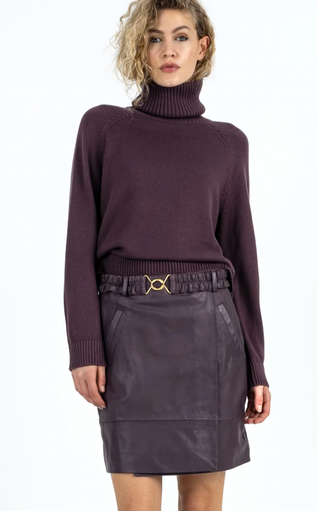 Coster Copenhagen Bordeaux Cowl Neck Knit
