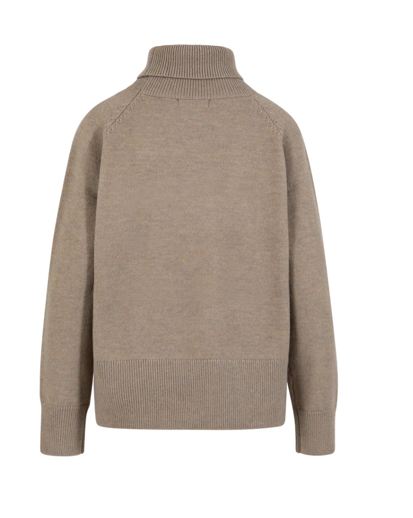 Coster Copenhagen MoonRock Beige Cowl Neck Longline Knit, 264-2418 