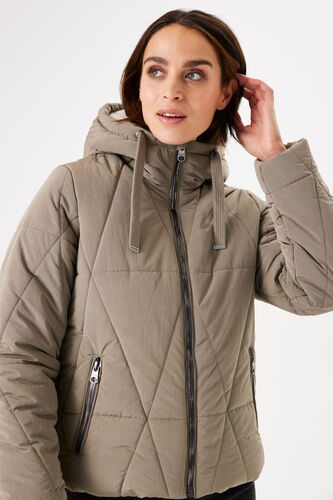 Garcia Iconic Sage Army Green Puffa Coat, GJ400907