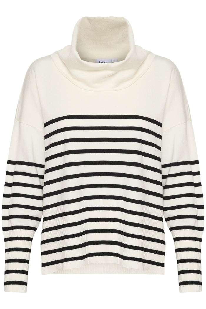 Saint Tropez Grila Ice Striped Cowlneck Knit, 30513447