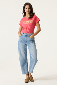 Garcia Coral Pink 'Amore' Logo T-Shirt, N260201