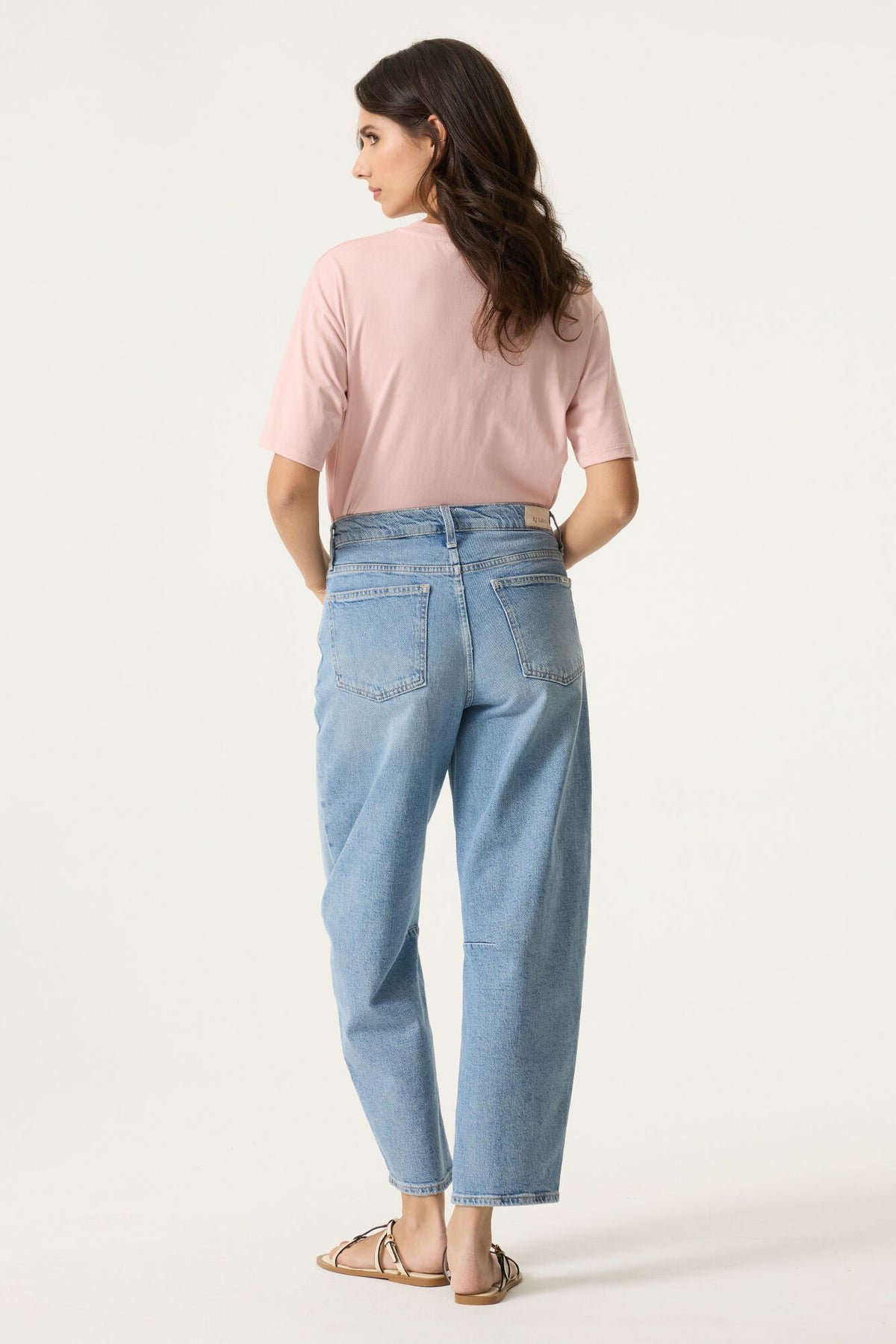 Garcia Dusky Pink Lace Logo 'L'Amore' T-Shirt, N260208