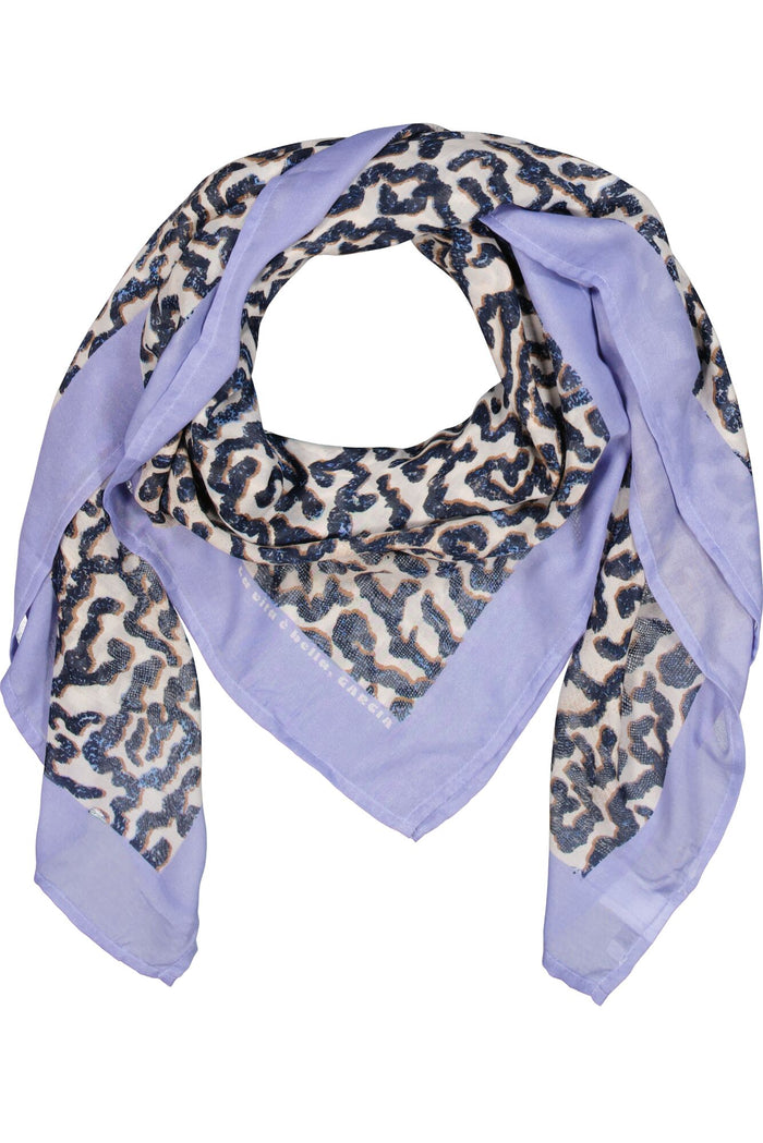 Garcia Summer Cobalt Abstract Printed Scarf,  O260130