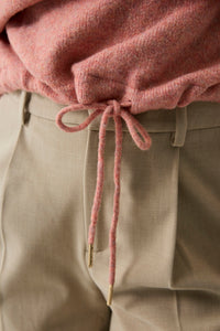 Garcia Coral Dust Melange Supersoft Knit with Tie Detailing, T260244