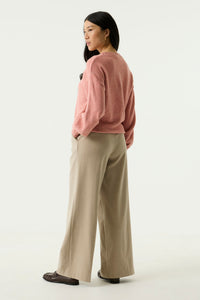Garcia Coral Dust Melange Supersoft Knit with Tie Detailing, T260244