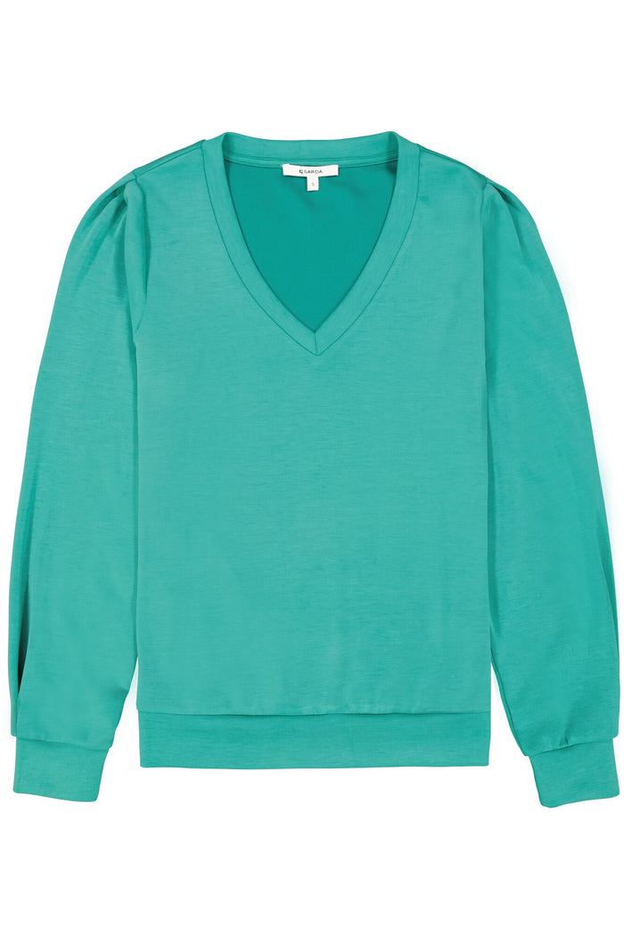 Garcia Ivy Forest Modal Supersoft V-Neck Sweatshirt, T40261