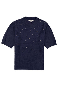 Garcia Sapphire Mist Fluffy Embellished Supersoft Knit, U260041