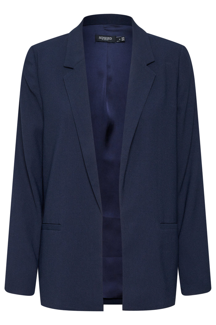 Soaked In Luxury Shirley Night Sky Long Sleeve Blazer, 30405412