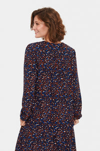 Saint Tropez Eda Night Sky Multi Dots Print Blouse, 30511901