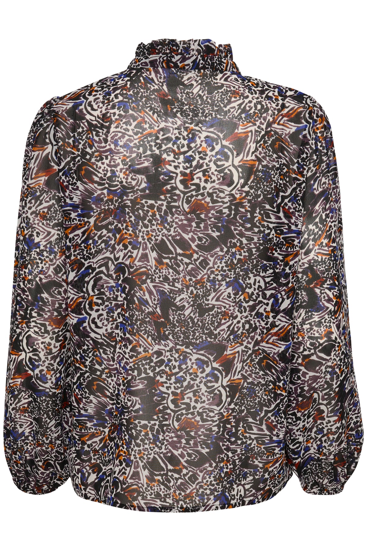 Saint Tropez Santana Ice Peacock Art Printed Blouse, 30512354