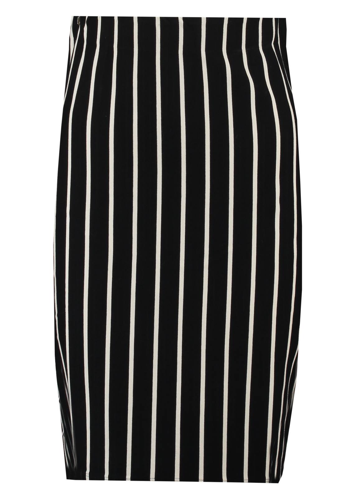 Garcia Black Striped Pencil Skirt, P80327 freeshipping - Ruby 67 Boutique