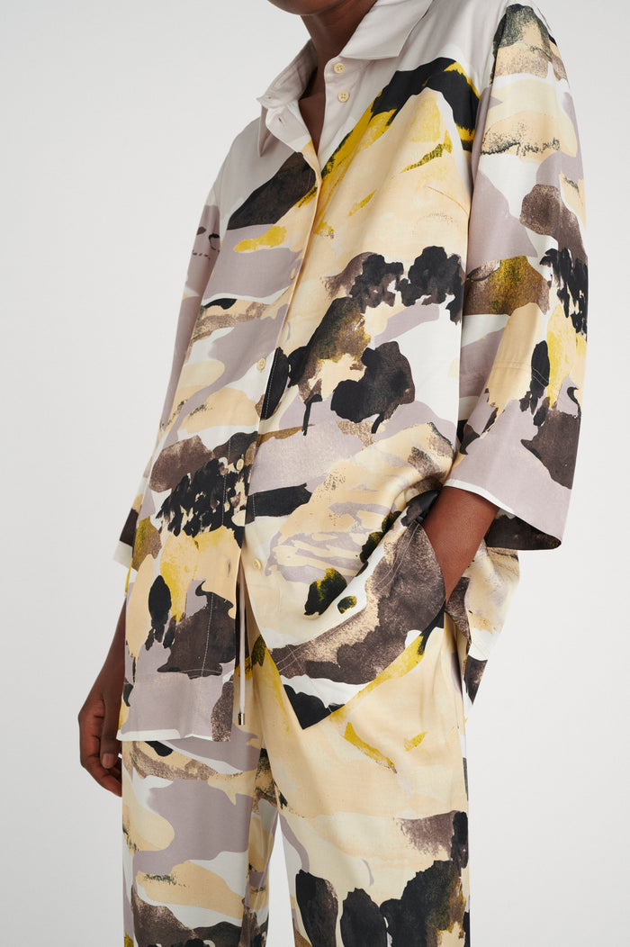 InWear Madeline Anise Flower Landscape Oversized Shirt, 30107071