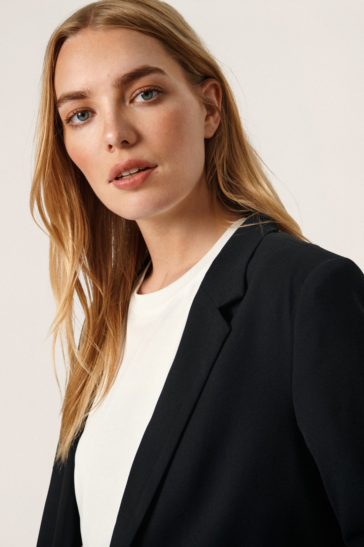 Soaked in Luxury Shirley Black Long Sleeve Blazer, 30405412