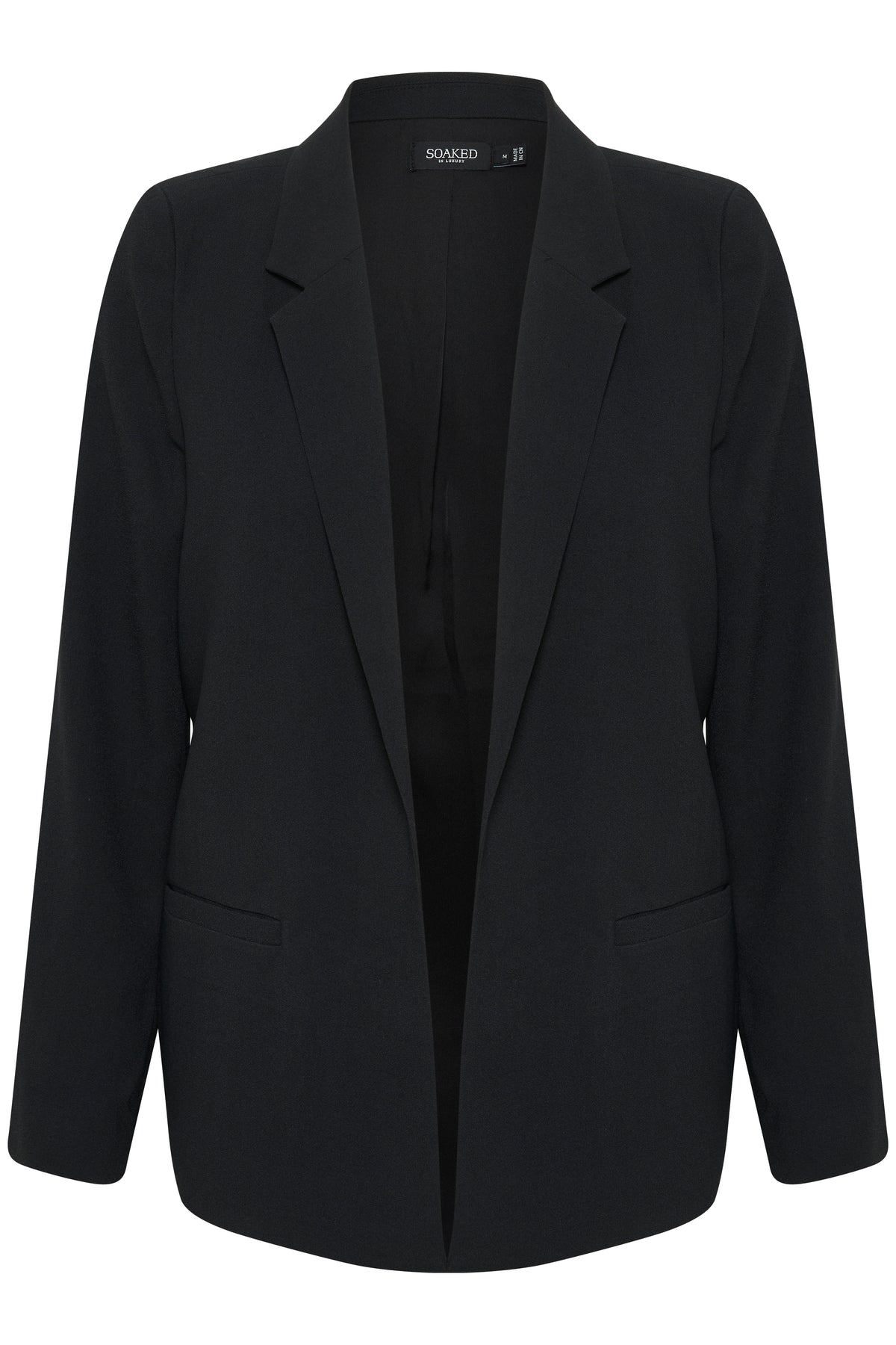 Soaked in Luxury Shirley Black Long Sleeve Blazer, 30405412