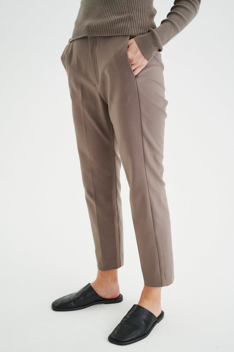 InWear Zella Sandy Grey Flat Pant freeshipping - Ruby 67 Boutique